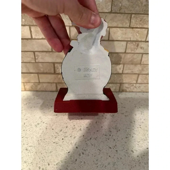 Mickey Mouse It’s Christmas Time Cast Iron Stocking Hanger Midwest Cannon bq - Picture 3 of 4